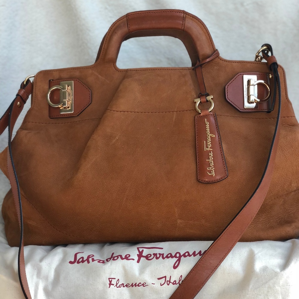 Nubuck suede Salvatore Ferragamo Bag